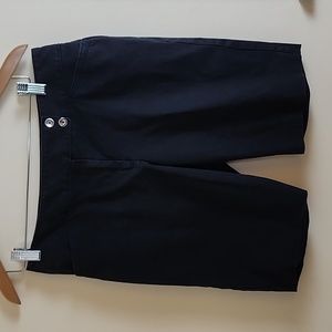 White House Black Market Women's Slim Bermuda Short Black Shorts, Size 8